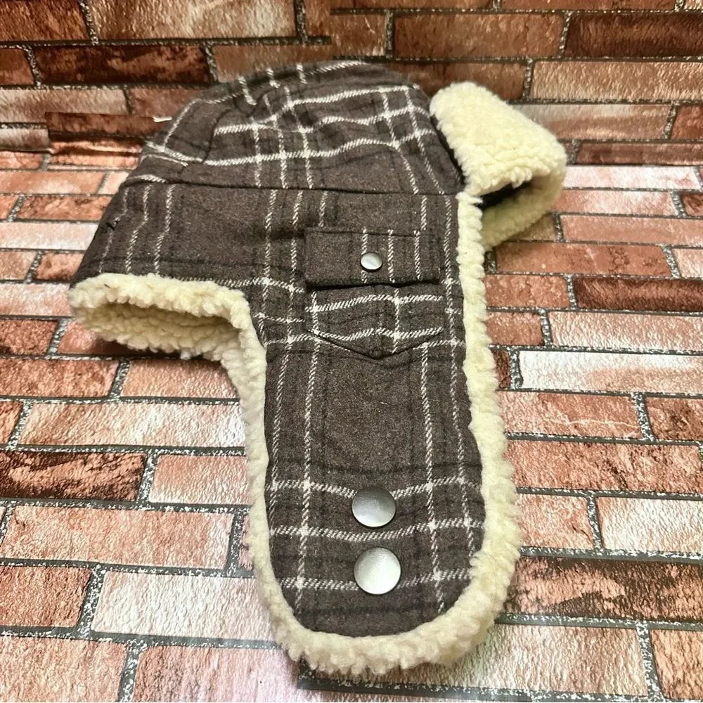 Stetson Men’s plaid Sherpa Trapper winter Hat
